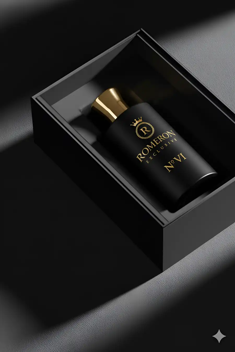 Parfum Romeron EXCLUSIVE v čiernom darčekovom balení