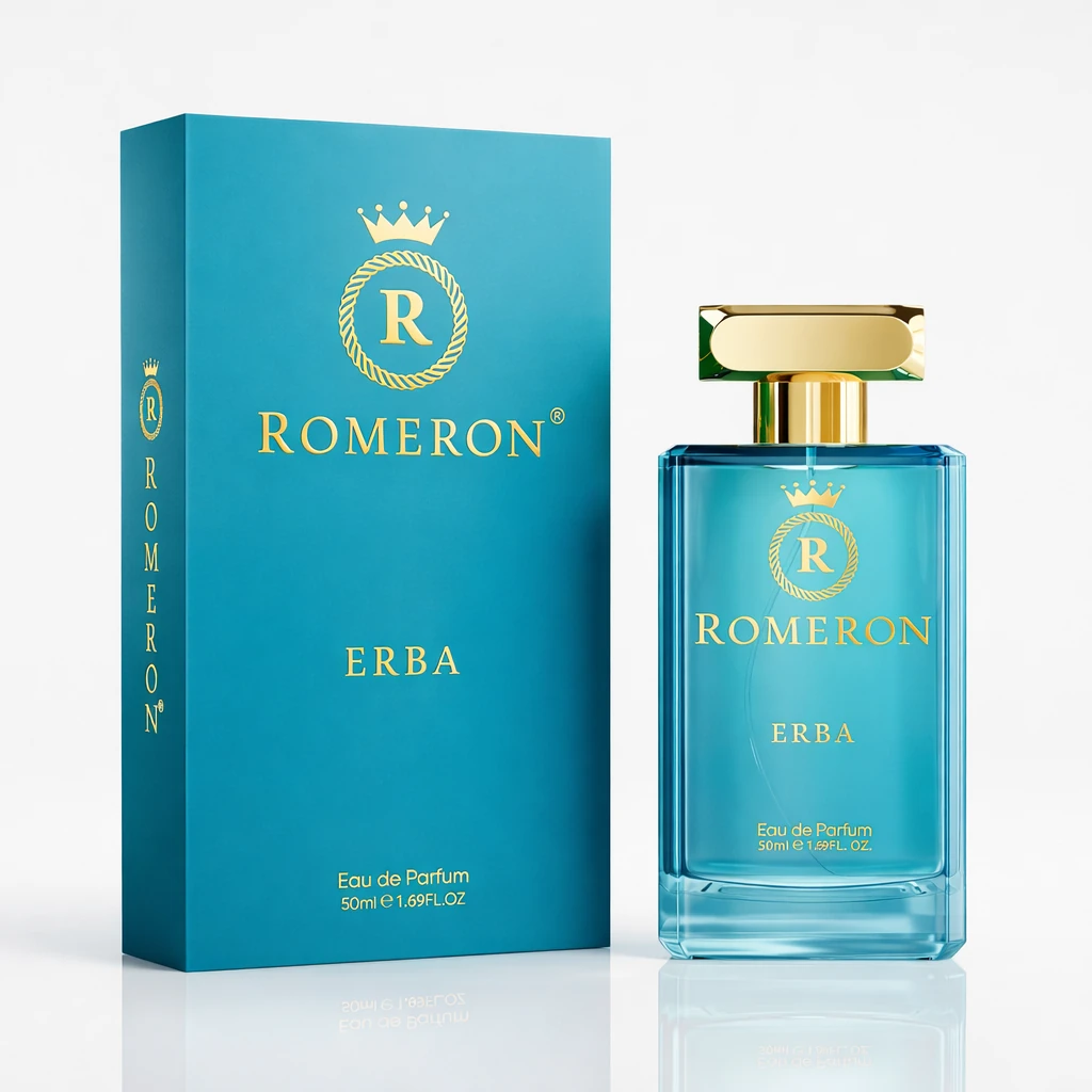 Unisex parfum Romeron Erba s tyrkysovou krabičkou